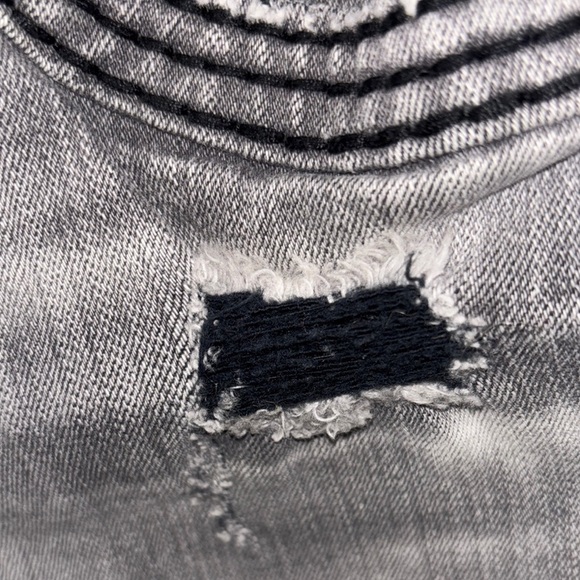 Rock Revival Gray Slim Straight Jeans with Distinctive Design - Picture 14 of 14